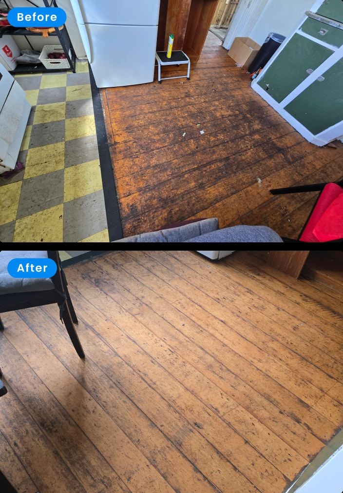 Before and after clean by DSkip Cleaning