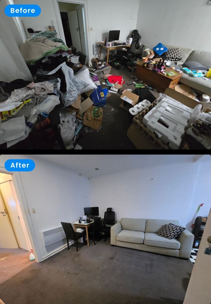 Before and after clean by DSkip Cleaning