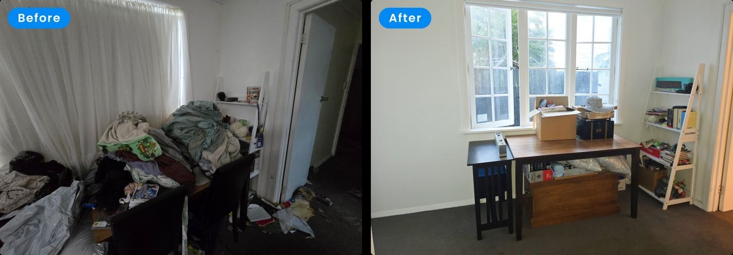 Before and after clean by DSkip Cleaning
